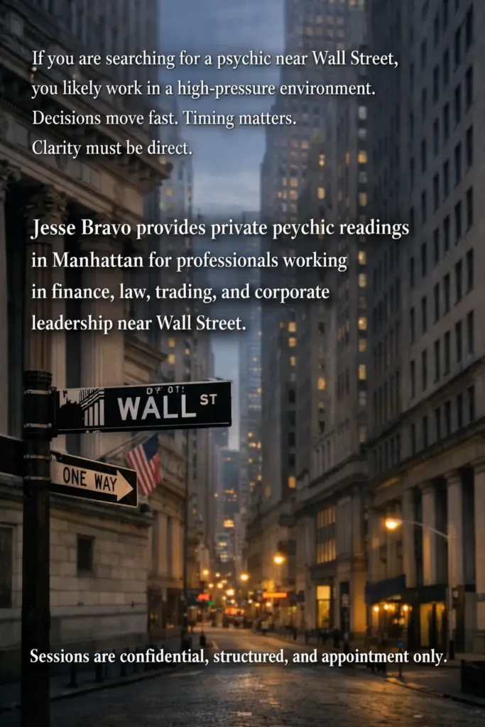 psychic near Wall Street private psychic reading Manhattan