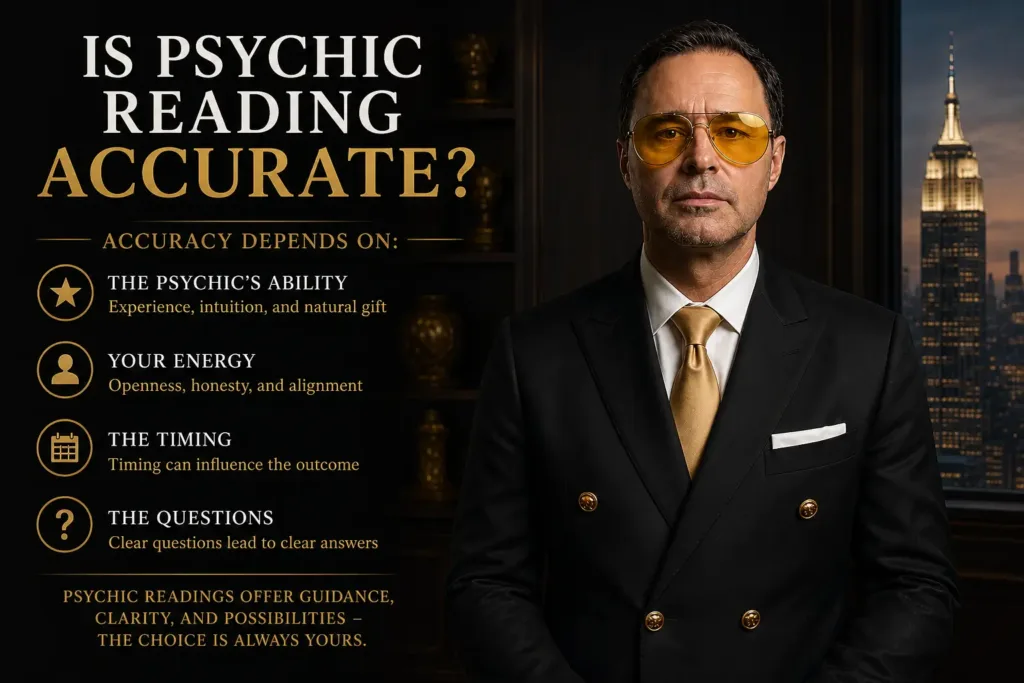 is psychic reading accurate NYC private consultation executive office Manhattan skyline